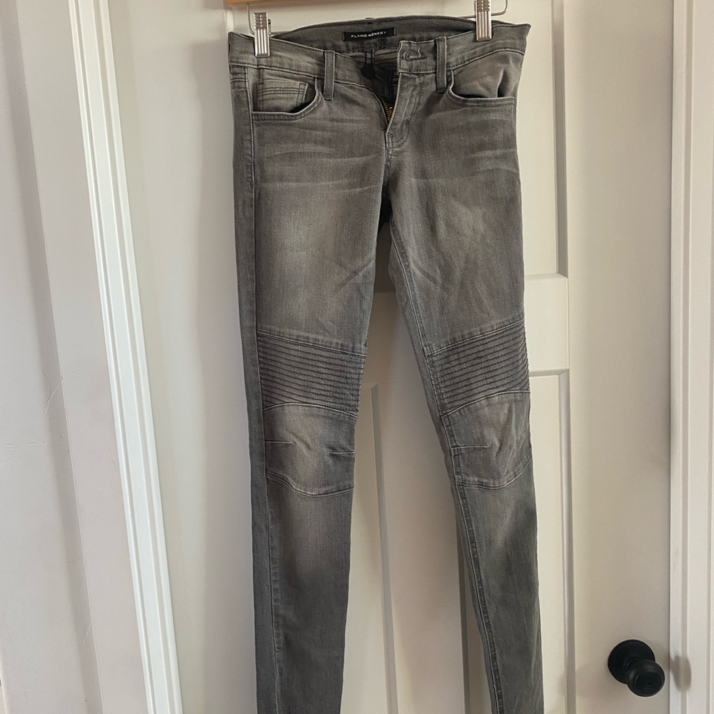 Flying monkey grey skinny jeans